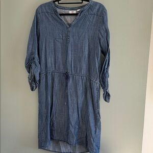 Levi's Striped Blue Denim Dress